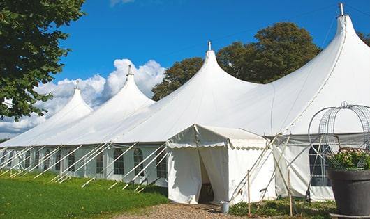 porta potties arranged for a special event, providing quick and easy access for attendees in Corte Madera